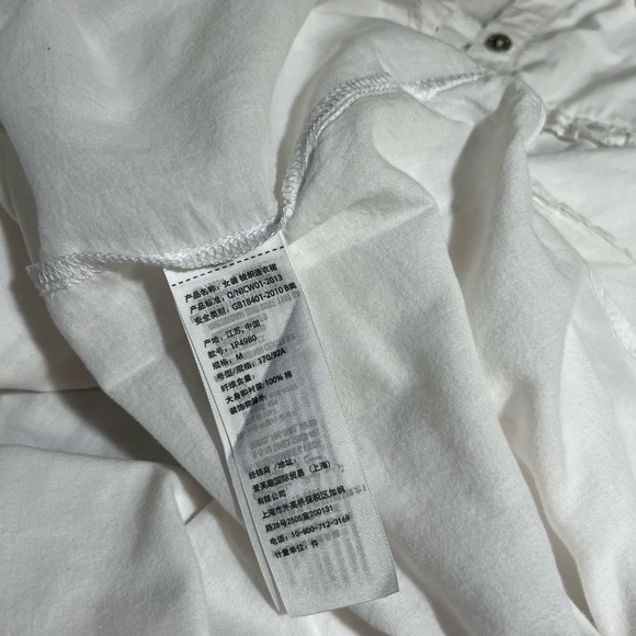 Abercrombie & Fitch White Cotton Shirt Dress Size Medium - Picture 7 of 9